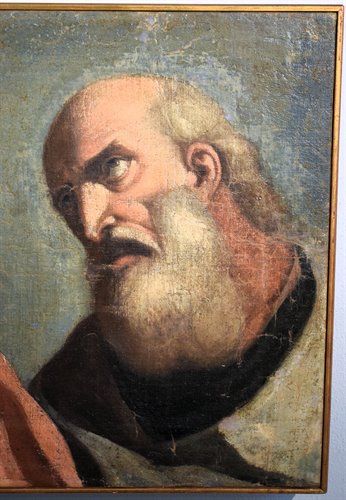 Volti di Santi in atteggiamento ieratico.
